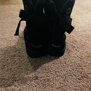 Koolaburra Kids Black Boots with Bow